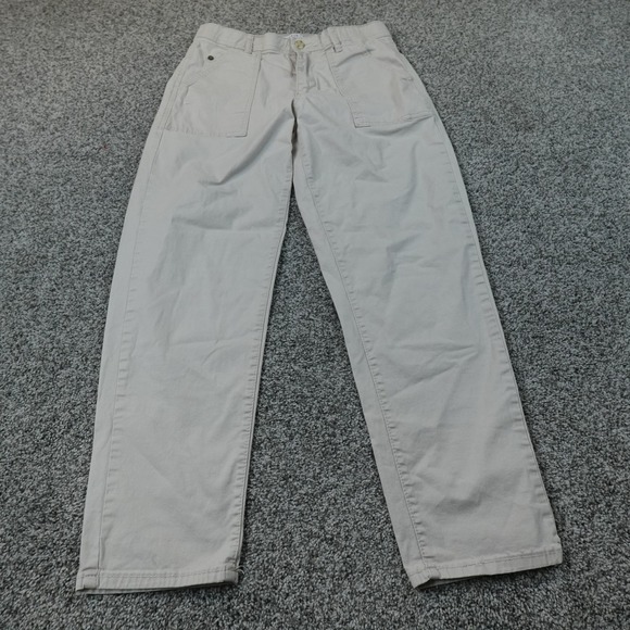 Curve Appeal Pants - Curve Appeal Pants Womens 10 Beige Tan Chino Trouser High Rise Skinny Stretch